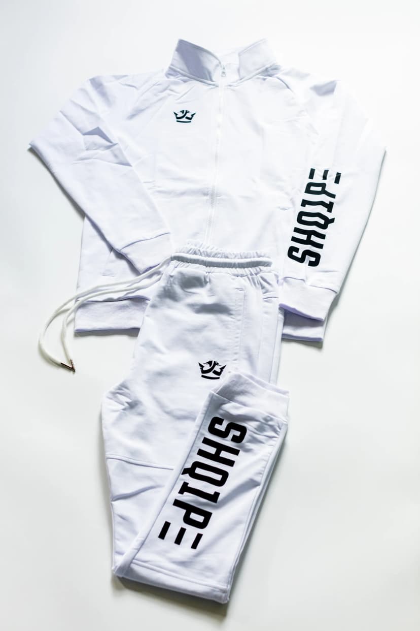 Streetwear Full Tracksuit - White